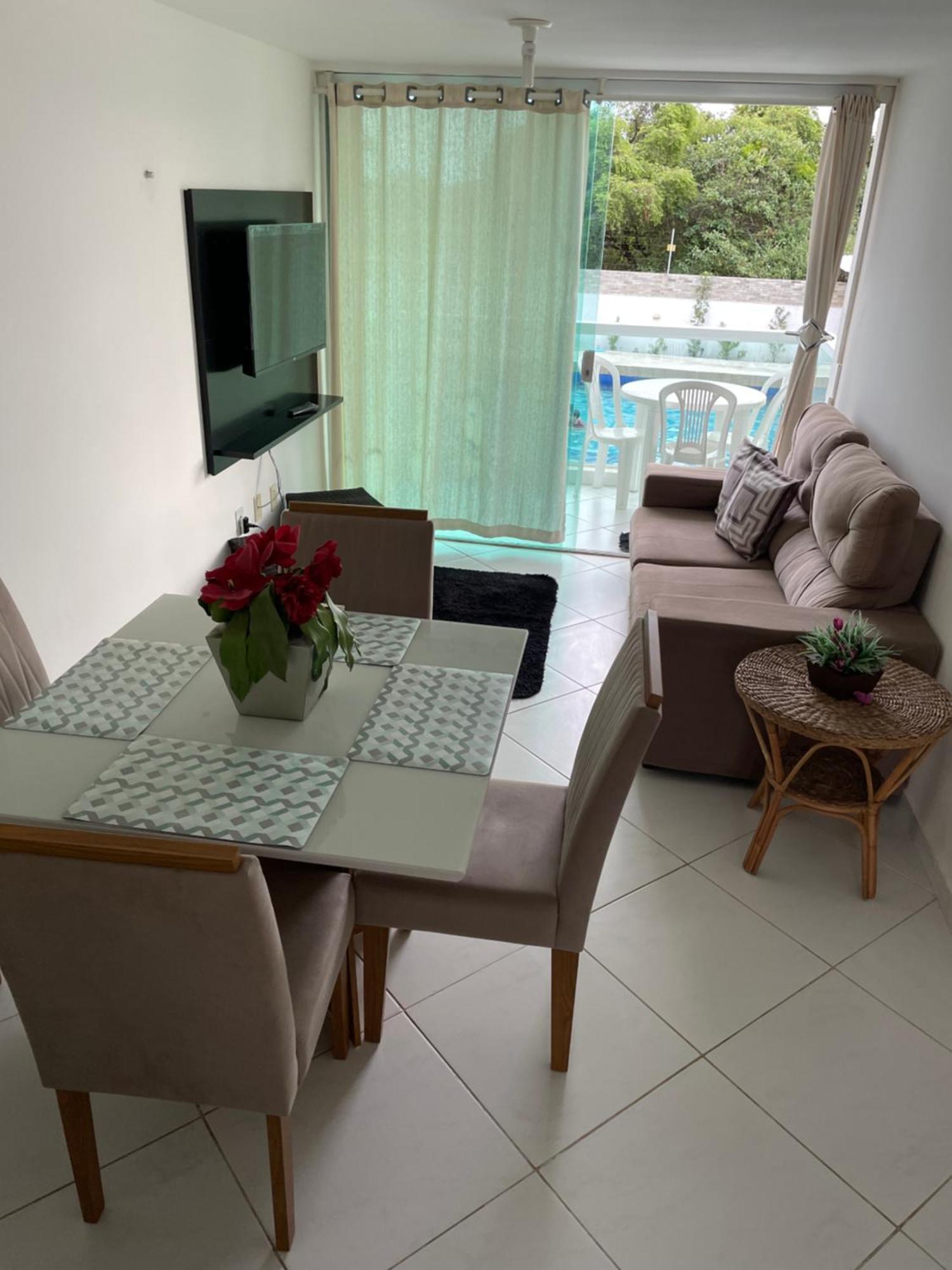 コンデMar E Sol Residencial 2 Quartos C Ar Condicionado,500 Metros Da Praia De Jacumaアパートメント エクステリア 写真